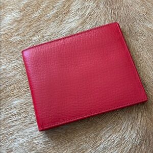 Vintage Rolex Red Leather Wallet